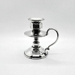<b>Brass</b> <b>Candlestick</b> <b>Holder</b> With Tray And Handle Durable Home Decoration Metal Candle <b>Holder</b> Vintage Chamberstick - Product Image 2