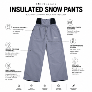 Pantalon de neige ample imperméable avec logo personnalisé, respirant, pour sports d'hiver en extérieur, vente en gros directe d'usine, vêtements de sport OEM - Product Image 5