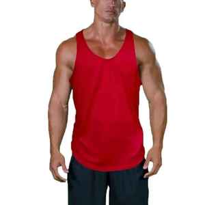 Débardeurs de musculation personnalisés pour hommes, sans manches, en polyester et coton, pour la gym et le fitness, de qualité supérieure. - Product Image 1