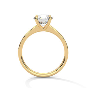 แหวนเพชรทองคำขาว 14K เพชรเลี้ยงในห้องปฏิบัติการทรงกลมเจียระไนแบบเหลี่ยมเพชรพลอย วงแหวนแบบฝังเพชรพลอย ได้รับการรับรองจาก IGI สำหรับผู้หญิง - Product Image 2