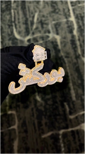 Conjunto de Collar y Colgante de Diamantes Moissanite VVS1 de Oro Blanco y Plata 925, Estilo Hip Hop, con Incrustaciones Brillantes - Product Image 3