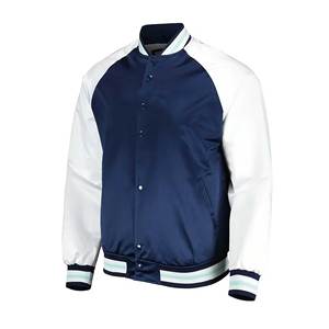 Chaqueta Varsity de Satén para Hombre con Logotipo Personalizado, Venta al Por Mayor, OEM, ODM |   Fabricante de Chaquetas Bomber de Satén Estilo Urbano - Product Image 2