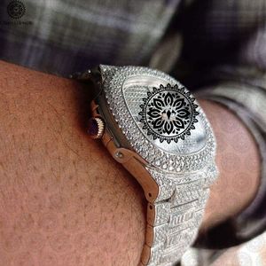 Montre de luxe Charm Jewells en acier inoxydable, cadran analogique 40 mm, verre saphir, mouvement mécanique, bouton poussoir, pour homme - Product Image 2