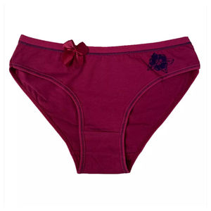 Braguitas de Algodón con Encaje Premium para Mujer, Ropa Interior Sexy Transpirable, Braguita de Bikini Tejida, Logotipo Personalizado, Cintura Alta, Lencería Diaria - Product Image 3