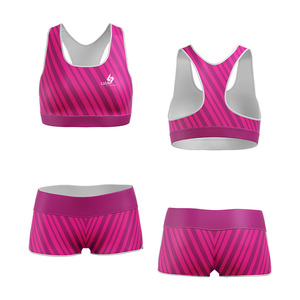 Ensemble de sport et fitness sans couture, léger, taille mi-haute, extensible, écologique, avec soutien-gorge de sport à ceinture élastique – Vente en gros personnalisée - Product Image 1