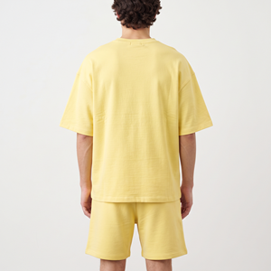 Ensemble T-shirt et short surdimensionné 100 % coton 2026 pour homme – Vente en gros, personnalisable, tendance - Product Image 6