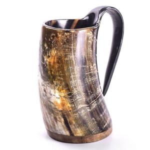 Jarra de Cuerno de Búfalo Real Polaco, Apta para Lavavajillas, Tazas de Cuerno de Alta Calidad y Vaso Duradero, Diseños Personalizables, Jarra de Cuerno Vikingo - Product Image 6