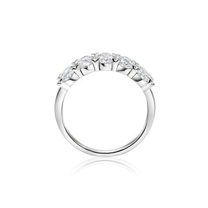 Anillo de Eternidad de Oro Blanco de 14k con Diamante Cultivado en Laboratorio, Corte Ovalado, 1.00 Quilates, Color F, Claridad VS1, Certificado IGI, Joyería de Diamantes CVD - Product Image 3