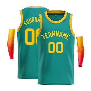 Ensemble de maillots de basketball personnalisés neufs en gros avec coudières et numéros sublimés, uniforme d'équipe léger à séchage rapide, fabricant OEM - Product Image 2