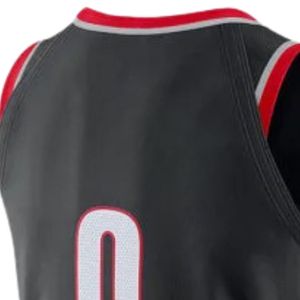 Camiseta de Baloncesto Negra y Roja para Hombre, Sin Mangas, Ligera, Deportiva, Transpirable, Uniforme para Competencia - Product Image 4