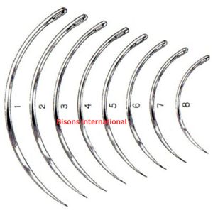 เข็มเย็บผ่าตัดสัตว์แบบแมนนวล BISONS ขายส่ง ทำจากสแตนเลส แบบโค้งและแบบตรง สำหรับสุกร แกะ โค ปศุสัตว์ ผ่านการรับรองมาตรฐาน CE - Product Image 3