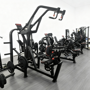 Appareil de musculation à charge de plaques pour exercices de force des épaules, bras et dos, <span class=keywords><strong>machine</strong></span> de tirage vertical assis pour salle de sport - Product Image 3