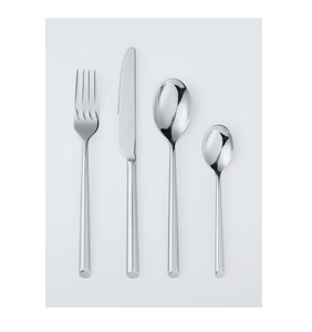 Cuchara de acero inoxidable de lujo, personalizable, de calidad alimentaria, juego de cubiertos saludables de acero inoxidable para la cena. - Product Image 2