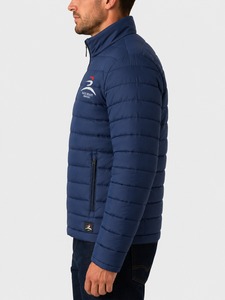 Chaqueta Acolchada de Nylon Casual Personalizada al por Mayor, Chaqueta de Invierno Acolchada para Hombre con Capucha Desmontable Brillante, Talla Grande con Botones - Product Image 6