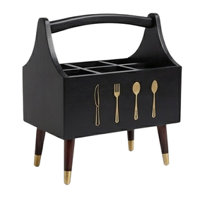 Mesa Auxiliar de Madera de Diseño Moderno, Hecha a Mano, con Recubrimiento Negro, a un Precio Accesible - Product Image 2