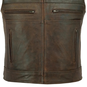 ODM Service <b>Men's</b> Winter <b>Leather</b> <b>Vest</b>-Soft & Flexible Breathable Eco-Friendly Quick Dry Casual Outerwear - Product Image 5