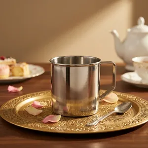 Stainless Steel Multipurpose Mug for Tea <b>Coffee</b> Milk Water Juice Serving Double Wall <b>Reusable</b> Home Kitchen Office <b>Cup</b> - Product Image 3