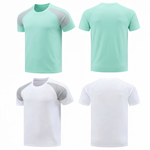 Camiseta deportiva personalizada para hombre, de secado rápido, transpirable, para gimnasio, de manga corta, con paneles de malla, jersey de alta calidad. - Product Image 1