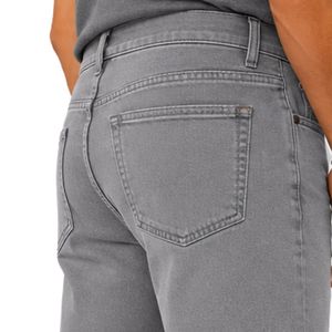 Pantalones Cortos de Mezclilla Grises Personalizados para Hombre, Casuales, de Verano, de Algodón, Corte Recto, Estampados, con Logotipo Personalizado, OEM, Ropa al por Mayor - Product Image 6