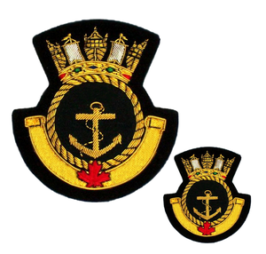 Insignia Bordada con Hilo Dorado de Lujo, Diseño OEM, Hecha a Mano, Ecológica, Libre de Níquel, Último Modelo - Product Image 2