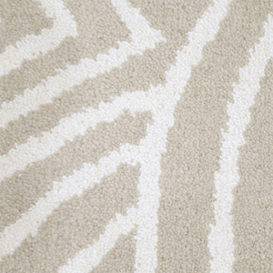 Tapis tufté à la main en laine écologique beige ivoire, motif quadrillé linéaire/épais, antidérapant, pour salon, hôtel, villa - Product Image 4