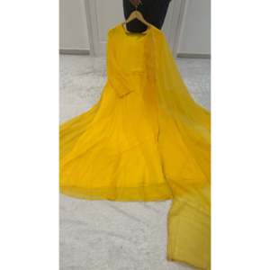 Beaux ensembles modestes Simplement élégant Party Wear Anarkali Gown et Dupatta - Product Image 3