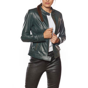 Vêtements d'hiver pour femmes, veste en cuir de mouton respirante et imperméable, best-seller, logo personnalisé, prix de gros d'usine - Product Image 1