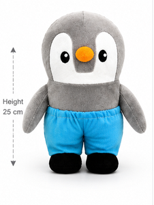 Peluche de Pingüino, Adorable Muñeco de Peluche de Pingüino, Tela Velboa Suave, Animal de Peluche, Cojín de Animal Invernal, Regalo, Peluche Coleccionable, OEM - Product Image 1