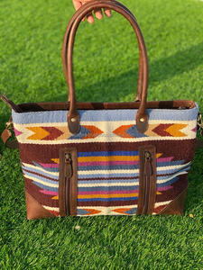 Nouveau véritable fait à la main usiné aztèque en cuir sacs fourre-tout femmes élégant sac à provisions élégant Style Vintage parfait accessoire sacs en cuir - Product Image 4