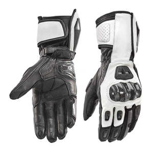 Mitaines d'hiver décontractées en cuir beige, à doigts complets, compatibles écran tactile, avec détection de pointe, paume à grain doux, poignet fendu et doublées, pour la conduite - Product Image 1