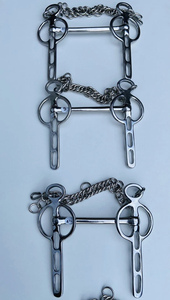 Bocados para Carruaje de Caballos Liverpool Butterfly Bits ButterFly 2 Ring con Mejillas Fijas Cambridge Mouth Bits Euro Cavall Acero Inoxidable Dura - Product Image 4