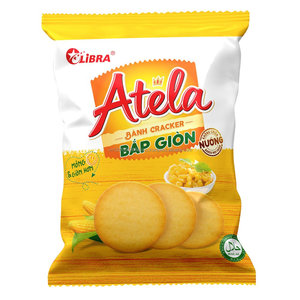Galletas de galleta de maíz dulce Halal surtidas Tipo de producto Bocadillos de maíz crujientes de Vietnam 150 gramos - Product Image 2