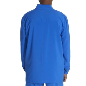 Unisex Red <b>Scrub</b> Jacket with Pen Pocket & Card Holder Hospital <b>Scrub</b> <b>Top</b> Woven Spandex/Polyester Fabric - Product Image 5