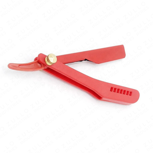 Professional Handle Straight Razor Titanium Coated Stainless Steel <b>Barber</b> Shaving Tool Private Label OEM Design - Product Image 5