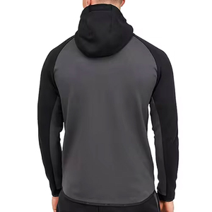 Ensemble de survêtement de sport pour homme 2026 de qualité supérieure en molleton technique 100 % coton avec col à capuche, deux pièces pour l'entraînement - Product Image 4