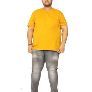 เสื้อยืดผู้ชายคุณภาพสูง หรูหรา ผ้าฝ้าย 100% ทรงโอเวอร์ไซส์ คอโอ น้ำหนัก 300 กรัม สีพื้น แห้งเร็ว ระบายอากาศได้ดี พร้อมโลโก้ด้านหน้า - Product Image 4