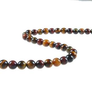 ลูกปัดไทเกอร์อายหลากสีทรงกลม เรียบเนียน ทำจากอัญมณีธรรมชาติ สำหรับทำเครื่องประดับ ขายส่งจำนวนมาก - Product Image 3