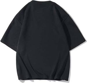 T-shirts en coton surdimensionnés de haute qualité pour hommes, col rond, manches courtes, respirants, écologiques, séchage rapide, grandes tailles - Product Image 6