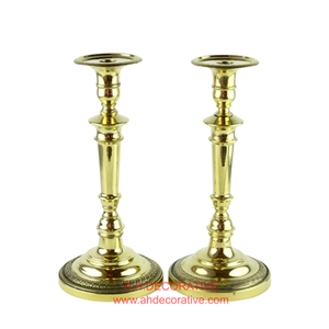 Hand Forged Antique <b>Brass</b> <b>Candlestick</b> Holder Rustic Metal Taper Candle Stand Textured Single Head Dinner Table Centerpiece Decor - Product Image 4
