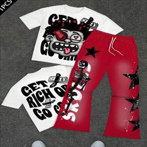 Ensemble de survêtement streetwear oversize 2 pièces pour homme, couleur personnalisée, été, vente en gros, fabricant OEM, fournisseur. - Product Image 1