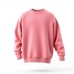 เสื้อสเวตเชิ้ตคอกลมผู้ชาย สีพื้น ผ้าถัก คอตตอน ทรงโอเวอร์ไซส์ แขนปกติ สำหรับฤดูใบไม้ร่วง ปักโลโก้ตามสั่ง - Product Image 3