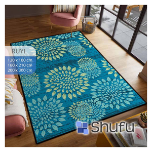 SHUFU เครื่องพรมผ้าสักหลาดโพลีเอสเตอร์ทันสมัยซักได้กันลื่นพิมพ์ลายแอบสแตรคไม่แพ้ยางพลาสติกขนาดกลางเทอร์โม - Product Image 3