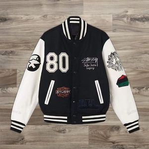 Veste de sport verte pour homme, manches blanches, style preppy, fermeture à boutons, coupe classique, vêtement d'automne, couleur unie, col rabattu - Product Image 4