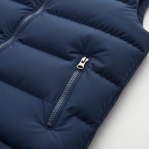 Wholesale Custom OEM Printed Canvas Puffer <b>Jacket</b> Men Customized Winter Half Sleeves Hooded Lightweight Fashion Waterproof - Product Image 6
