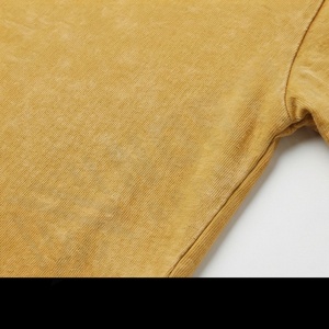 Camisetas Cortas Vintage con Lavado Ácido para Mujer, Novedad, a la Moda, para Deportes, Yoga, Entrenamiento, Camisetas Oversize con Diseño de Agujeros Bordados para Gimnasio - Product Image 5