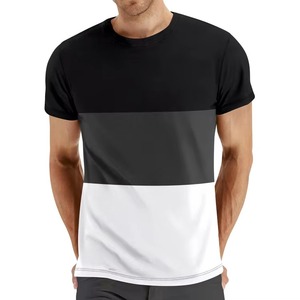 T-shirt personnalisé de luxe 100% coton 220 g/m² épais et surdimensionné pour homme, manches courtes, streetwear décontracté, uni ou imprimé - Product Image 3