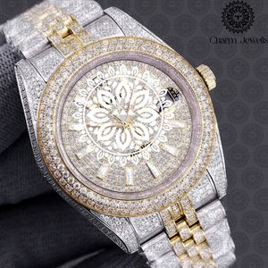 Reloj de Lujo para Mujer Charm Jewellis, Caja Redonda de Acero Inoxidable de 40 mm, Esfera Analógica de Cuarzo, Cristal de Zafiro, Cierre Plegable - Product Image 3