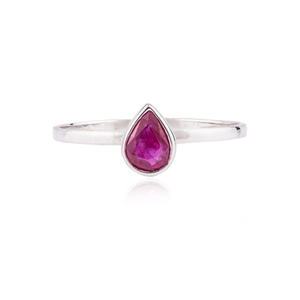 18K White <b>Gold</b> Solitaire Statement <b>Ring</b> with Tanzanite Peridot Sapphire <b>Opal</b> Citrine Garnet - Product Image 2