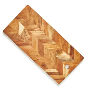 Planches à découper et à hacher en bois et résine, design unique et attrayant, motif fractal brûlé, personnalisables, pour légumes et fruits – Vente chaude - Product Image 6