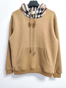 High Quality Fashion Trend Women's and Men's Sweatshirt Hoodie Plaid Hooded <b>Jumper</b> Patchwork Casual Kangaroo Pocket Hoodie - Product Image 4